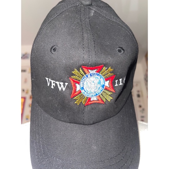 Men’s Black VFW 1160 Velcro Strap Baseball Cap 🖤 - Picture 6 of 11